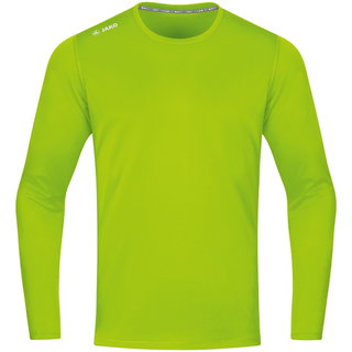 JAKO Sport-Langarmshirt Run 2.0 (100% Polyester, atmungsaktiv) neongrün Herren